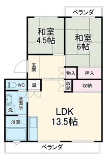 クリーンハイツ61【1階】の間取り
