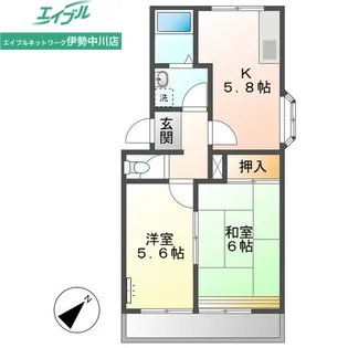 パレロワイヤル【2階】の間取り