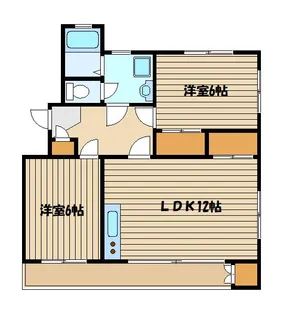 名古屋コーポ【1階】の間取り