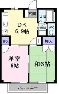 サンライトハイツ【2階】の間取り