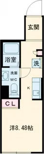 長楽町屋レジデンス【1階】の間取り