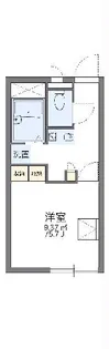 レオパレスガーデンヒルズ【2階】の間取り