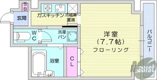 マイルストーン立町【4階】の間取り