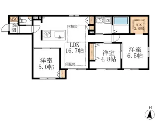 La Collina 新宿中落合【1階】の間取り