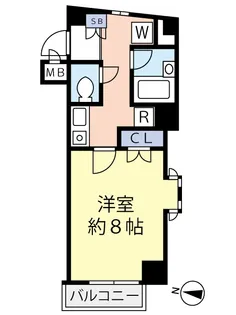 グランヴァン中延【2階】の間取り