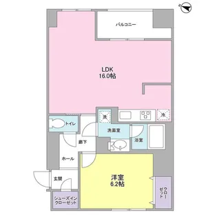 La Belle 三越前【6階】の間取り
