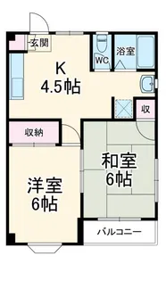 フレグランス湯浅【2階】の間取り