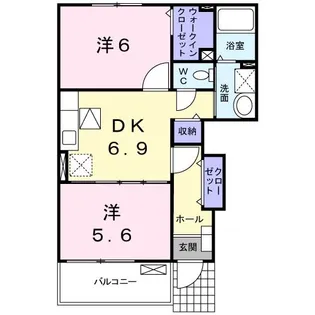 ブリッサA【1階】の間取り