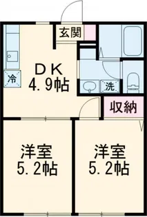 サンミッシェル【2階】の間取り