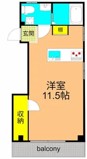 大井町ハイツ【4階】の間取り