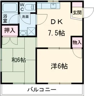 メゾン柏E【1階】の間取り