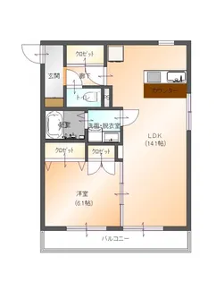 ヴェニーテ【1階】の間取り