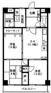 グランドゥール田無【5階】の間取り