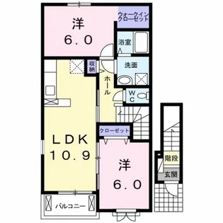 ブリーゼ一番館【2階】の間取り