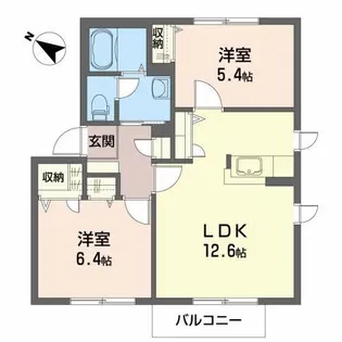 シャーメゾンストリームB【1階】の間取り