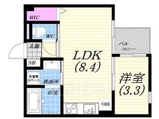 ヘーベルメゾン分銅町PJ【1階】の間取り