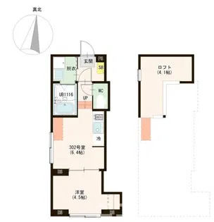 LOFTRIA Kameari【2階】の間取り
