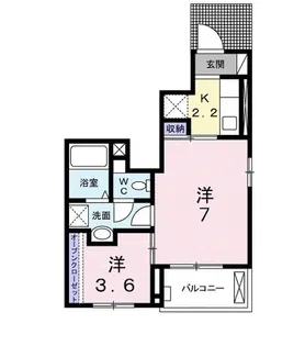 クリザンテーム【1階】の間取り