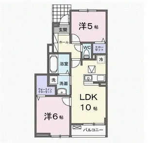 クロリス【1階】の間取り