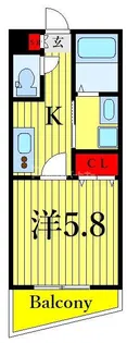 MELDIA瑞江【3階】の間取り