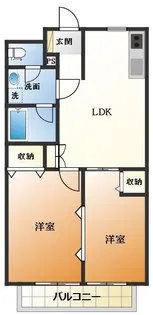 ケヤキの庄A棟【1階】の間取り