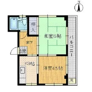 星マンション【2階】の間取り