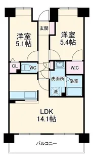 クリサンテーム妙典【5階】の間取り