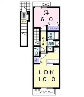 フレンドリー【2階】の間取り