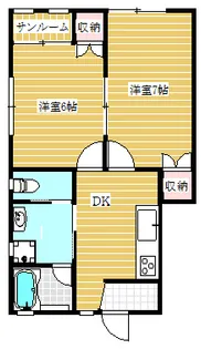 ユーアイIII【1階】の間取り