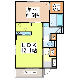 りりあんIII【1階】の間取り