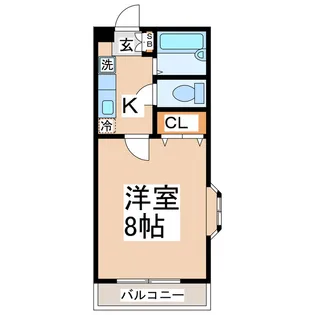 コーポアルメリア【3階】の間取り
