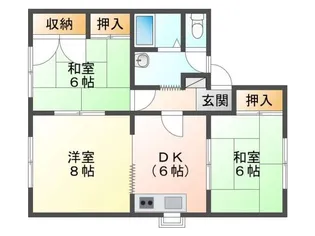 パレーシャル小田【1階】の間取り