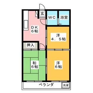 渡辺ハイツ【2階】の間取り