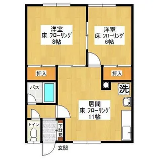 美山第1マンション【2階】の間取り