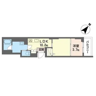 コンフォーザ南浦和【1階】の間取り