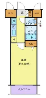ヴェルト日本橋3【7階】の間取り