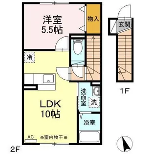 ジョイフラット【2階】の間取り