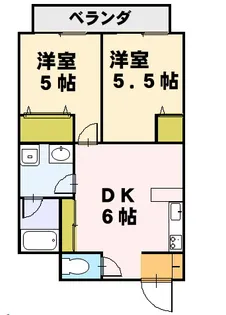 ニューフラット弐番館【3階】の間取り