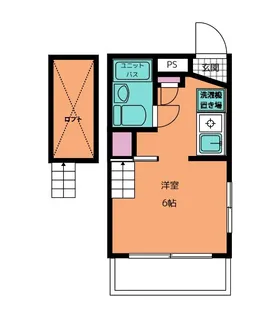 関間マンション【1階】の間取り