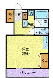 1Rの間取り画像