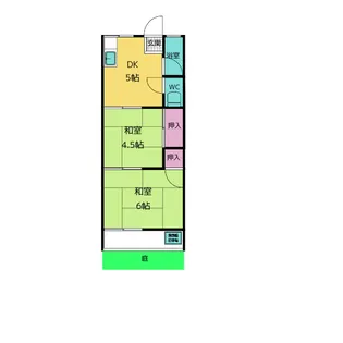 鈴家荘南棟【1階】の間取り