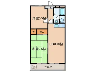 グリーンハイツ丸新【2階】の間取り