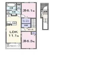 グレイス加茂 I【2階】の間取り