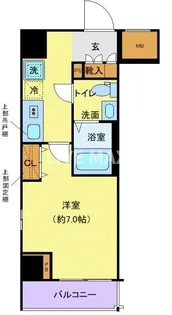 クレヴィスタ蒲田【9階】の間取り