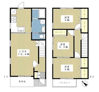 神奈川県横浜市都筑区牛久保1【一戸建】の間取り