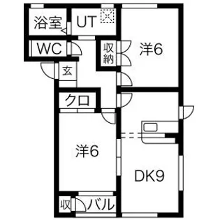 ウィンディア【1階】の間取り