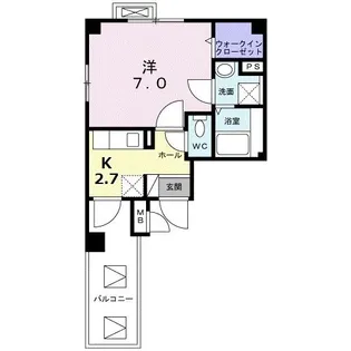 メゾン幸【5階】の間取り