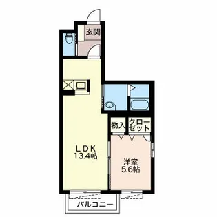 オリンピア【1階】の間取り