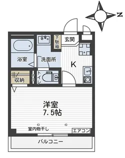マンション芙蓉【3階】の間取り