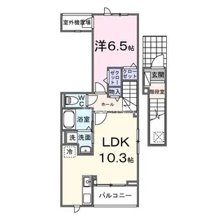 静岡県浜松市中央区渡瀬町【アパート】の間取り